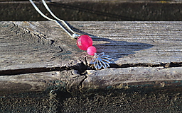 Náhrdelníky - Lotosový kvet na retiazke rhodiované Ag - 10718519_