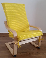 Úžitkový textil - Sedák na detské kreslo Ikea Poang - 10719666_