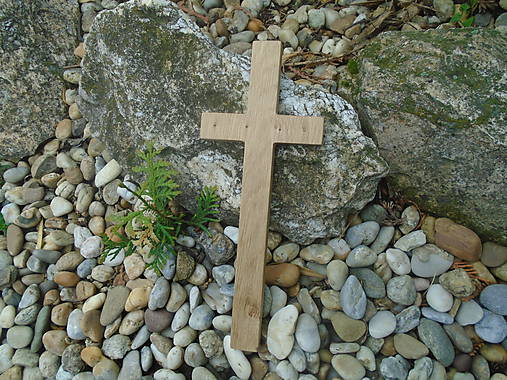 Dekorácie - Krížik 21 veľký - 10721023_