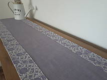 Úžitkový textil - Kvetinová sada v jemných tónoch (Fialovå) - 10729413_