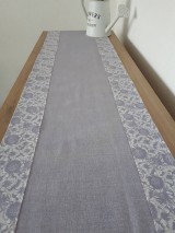 Úžitkový textil - Kvetinová sada v jemných tónoch (Fialovå) - 10729414_