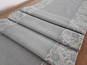Úžitkový textil - Kvetinová sada v jemných tónoch (Mentolovå) - 10729358_