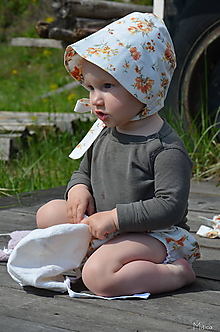 Detské čiapky - Detský čepiec bavlna 12 - 24 m - 10730609_