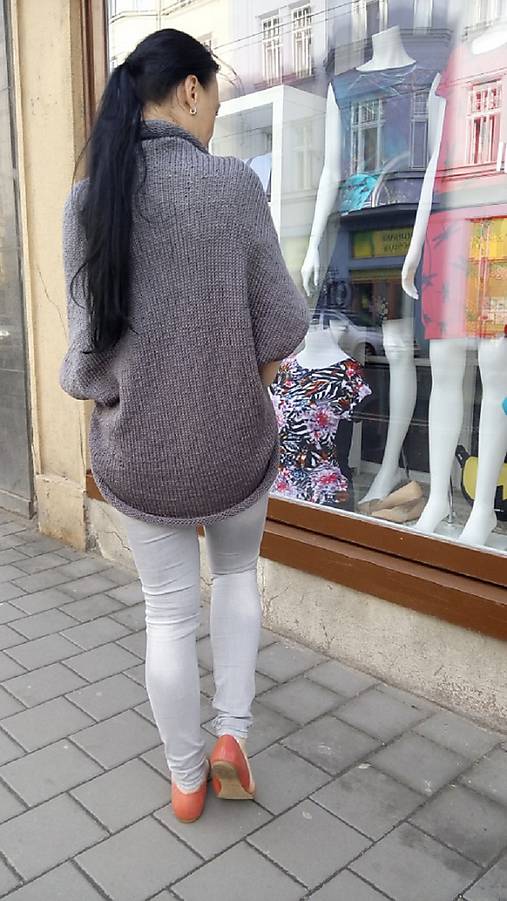  - Pletená vesta šedá, velikost UNI - 10729979_