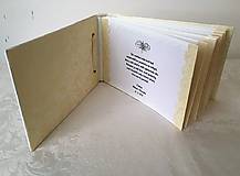 Papiernictvo - Kniha hostí vanilkovo-zlato-biela - 10732837_