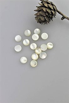Minerály - perleť kabošon 8mm (perleť AA kvalita) - 10733407_