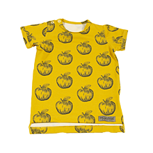 Detské oblečenie - Tričko - Apples mustard krátky rukáv - 10733956_