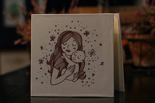 Papiernictvo - Leporelo 13x13 ,,Motherhood,,  (Leporelo 13x13 ,,Motherhood 1,,) - 10737048_