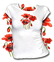 Topy, tričká, tielka - Tričko Poppies 1 - 10735688_