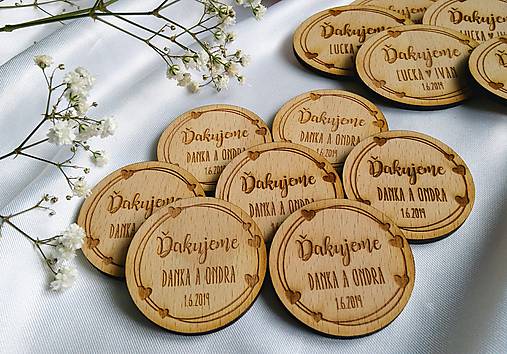 Darčeky pre svadobčanov - Magnetka pre svadobných hostí . Love - 10737209_