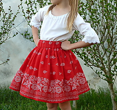 Detské oblečenie - Detská sukienka Bordúra Folk - 10739566_