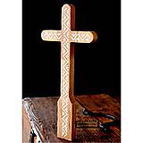 Dekorácie - Kríž drevený 30cm Wzor - 10737811_