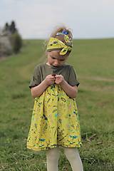 Detské oblečenie - Dievčenske Šaty Herbs - 10740356_