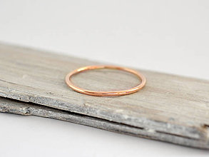 Prstene - 585/1000 zlatý prsteň  (ružové zlato) - 10743286_