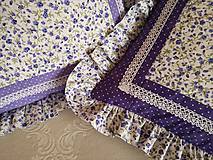 Úžitkový textil - Fialové vankúše s volánmi - 10742962_