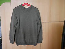 Pánske oblečenie - jednoduchý pletený pulovrik, - 10747203_