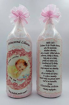 Nádoby - Fľaša pre bábätko dievčatko, chlapec - 10747163_