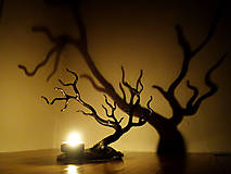 Svietidlá - Svietnik na čajovú sviečku v tvare stromu - 10747400_