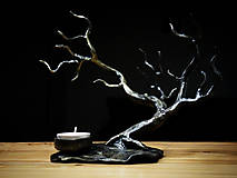 Svietidlá - Svietnik na čajovú sviečku v tvare stromu - 10747411_
