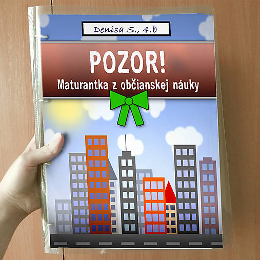 Papiernictvo - Pozor! Maturantka z občianskej náuky - zakladač - 10744867_