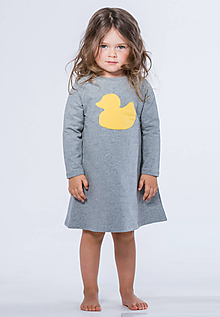 Detské oblečenie - šaty s kačičkou - 10751181_