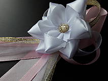 Svadobné pierka - Pierko Evelyn  - ružovo zlatá - 10749607_