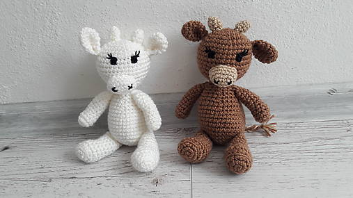 Hračky - kravička 2 x inak - 10750490_