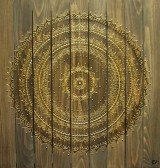 Obrazy - Mandala HARMÓNIA A RELAX (drevo-gold) 60 x 60 (60 x 60 cm) - 10753208_