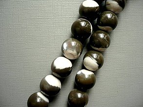 Minerály - Perličky z perleti 11 mm, 1 ks - 10756857_