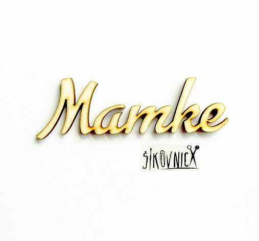 Výrez z preglejky - mamke, 10 cm