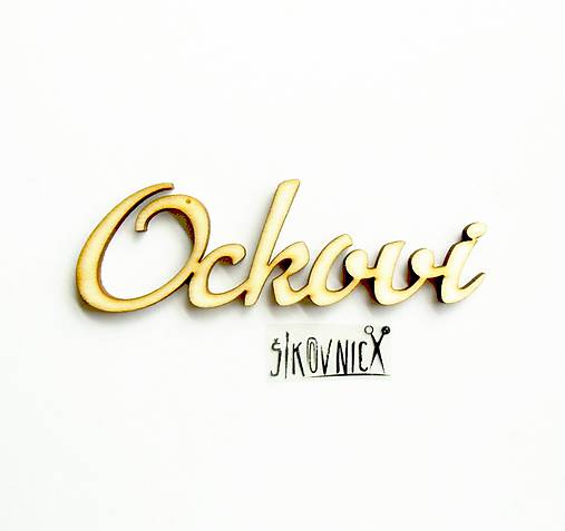 Výrez z preglejky - ockovi, 10 cm