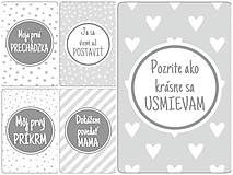 Papiernictvo - Milnikove kartičky 32 ks (A5) grey - 10759299_
