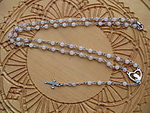 Náhrdelníky - desiatkový ruženec z Ruženínu-náhrdelník-oceľ - 10758539_