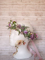Ozdoby do vlasov - Romantický kvetinový venček z kolekcie LÚKA - 10762845_
