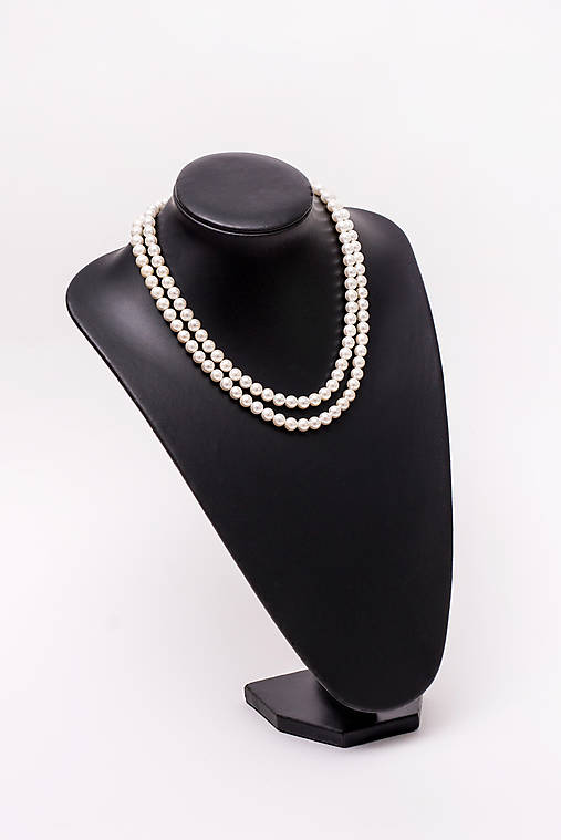  - perlový náhrdelník - shell perly (8mm perly dĺžka 51 cm) - 10761448_