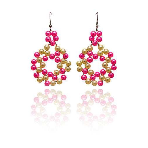 visiace perlové náušnice - big