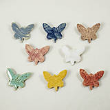 Brošne - Keramická brošňa motýľ 2 (motýľ č.3) - 10764228_