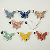 Brošne - Keramická brošňa motýľ 2 (motýľ č.3) - 10764230_