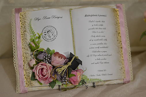 Papiernictvo - Gratulačná kniha k promócii - Elegance - 10768943_