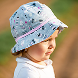Detské čiapky - Letný klobúčik Pierko - 10769270_