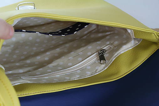 modrotlačová kabelka Jenny žltá 1 ZLACNENÁ z 36€