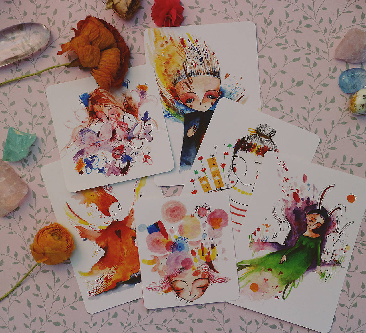 Akvarelkové nálepky