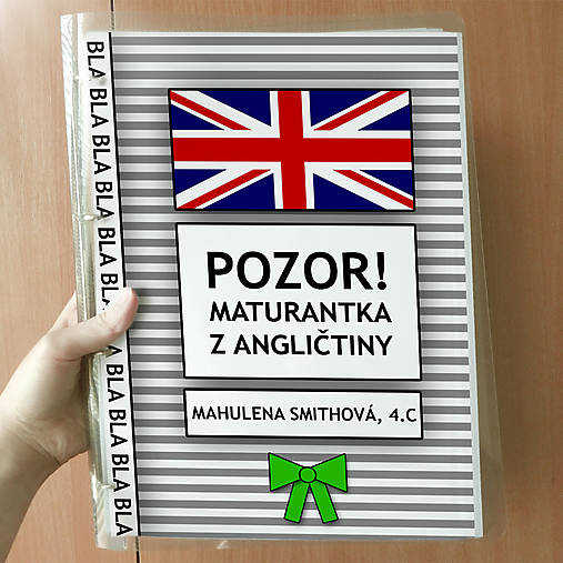 Papiernictvo - Pozor! Maturantka z angličtiny - zakladač - 10775377_