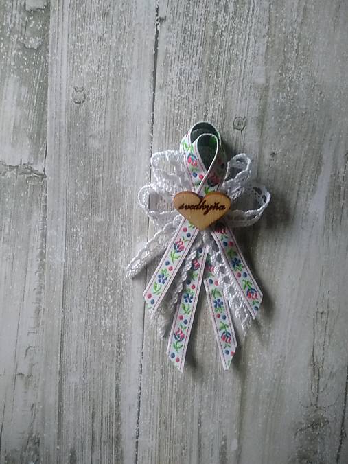 Svadobné pierka - folklórne pierko pre rodičov, svedkov s nápismi - 10779406_