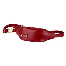 Kabelky - Kožená ľadvinka/belt bag MARATHON (Červená) - 10779404_