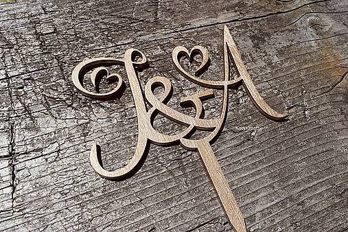 Dekorácie - tortové iniciály  - 10780515_