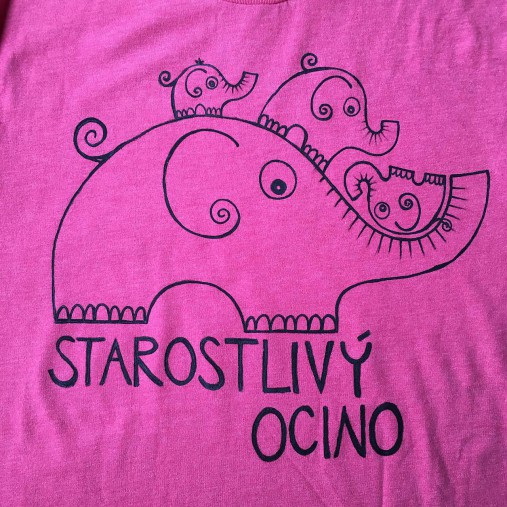 Maľované pánske tričko pre starostlivého ocka (bez mien)