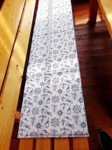 Úžitkový textil - Sedáky, podsedáky (Tmavo-modrá bodkovaná 55x45 cm) - 10785545_