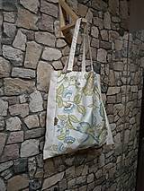 Nákupné tašky - Eco taška zelené listy - 10784411_