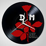 Depeche Mode / red ROSE - vinylové hodiny (vinyl clocks)